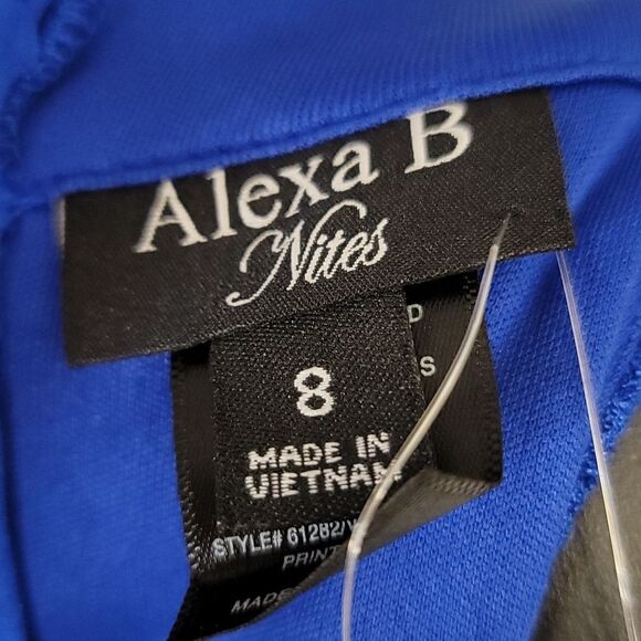 BRAND NEW ALEXA B SPARLING DRAPER V-NECK SILHOUETTE EVENING DRESS - Picture 11 of 12